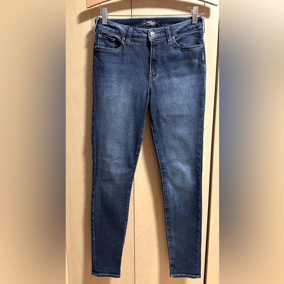 Silver Mid-Rise Skinny Jeans - Picture 1 of 5